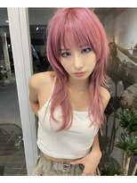 アリー(ally) 中性ウルフレイヤーカットロングウルフカット姫カット姫ウルフ