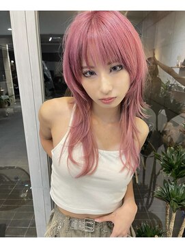 アリートウキョウ(ALLY TOKYO) 中性ウルフレイヤーカットロングウルフカット姫カット姫ウルフ