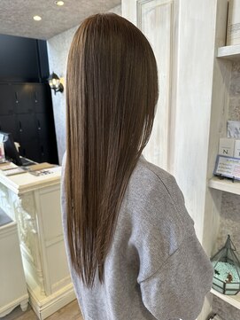 キャアリー(Caary) 福山caary冬カラーこっくりブラウンカラーさらさらストレート