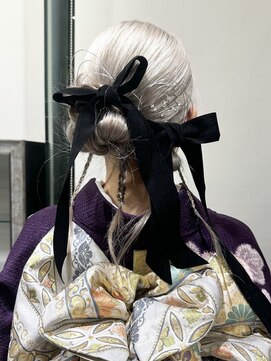 ゼスト 三鷹店(ZEST) フェミニンロングウェーブミディアム着物ヘア成人式卒業式/三鷹