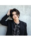 黒髪ボブルフネビージュ小顔ワンレン韓国マッシュ