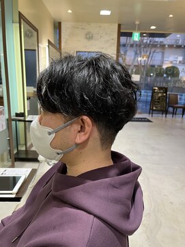 ブランシェ 高蔵寺店(BRANCHE) ◇メンズパーマ◇センターパート×スパイラルパーマ【北川】