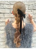 《ヘアセット》タイト編み下ろし♪