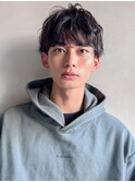 大人センターパートブルーブラックスペインカール#06mf0419