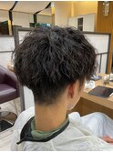 メンズ　ツイストパーマ