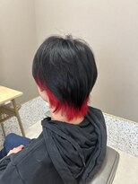 テーラヘアー 草加店(TELAHAIR)&nbsp;インナーに鮮やかレッドカラー♪