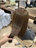 ブリーチなしワンカラー明るめカラーオリーブベージュ