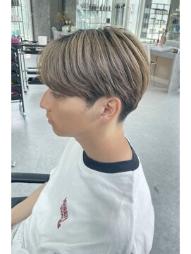 デュー 栄(DEW) 【DEW】センターパート/ミルクティーカラー/ブリーチ