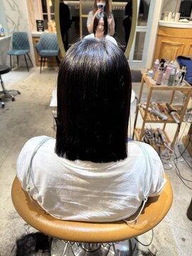 ロンド シャルム 吉祥寺(Lond charme) くびれヘア/顔周り/韓国/レイヤーカット/黒髪/ミディアム