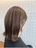 甘め切りっぱなしボブ外はね