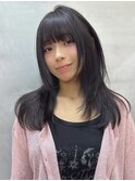 メルティカラー似合わせカットウェーブミディアムレイヤーカット