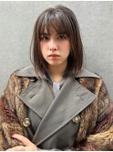 【Noa】ヘイリーボブ前髪レイヤーカット小顔/髪質改善/縮毛矯正