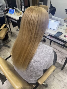 アジールヘア 所沢プロペ通り店(agir hair) ベージュカラーブリーチ所沢ハイトーンイメチェン学割U24所沢
