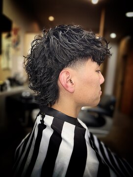 フジヤマバーバーショップ エビス(FUJIYAMA BARBER SHOP ebisu) マレットONパーマ【ebisu】