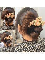 くらげ美容院 武蔵小杉&nbsp;ナチュラル派さんにおすすめの生花ヘア