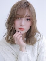 アグ ヘアー エミナ 札幌北店(Agu hair emina)&nbsp;《Agu hair》ふんわりウザバング×ベージュカラー