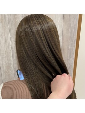 アプシー 三田駅前店(Apsee) 全体ハイライト/オリーブグレージュ/艶カラー