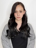 ヘアメイク ミチ 富田店(HAIRMAKE MICHI)&nbsp;【MICHI 富田店　古作蓮】暗髪ロング　かきあげ
