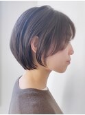 ラベンダーアッシュの丸みショート【吉祥寺】【イルミナカラー】