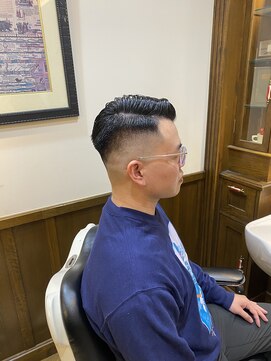 ヒロギンザバーバーショップ 神楽坂店(HIRO GINZA BARBER SHOP) サイドパート/フェードスタイル/バーバーショップ/シェービング