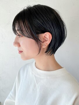 アイティーバイアルバム 八王子店(IT by ALBUM) ショートボブ_アースカラーくびれヘアツートンカラー_ba362901