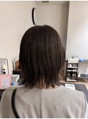 外ハネボブ/ペールベージュ[髪質改善/ヘッドスパ白髪染め/新宿】