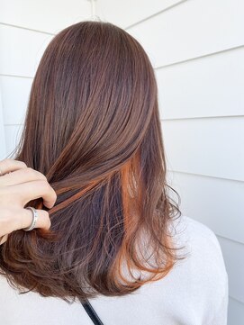 フォセット(Fossette) Inner Color × Orange 〈 Bleach ○ 〉