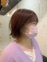 エム(EM) ダブルカラーピンクベージュケアブリーチハイトーン髪質改善