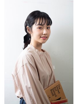 ツキヘア(TUKI hair) ベロアリボンアレンジ♪