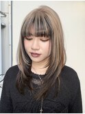#黒髪#小顔#クラゲヘアー#オリーブグレー#ココアベージュ#美髪