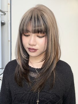 ココ 原宿(KOKO) #大人ガーリー#ダークアッシュ#ミディアムレイヤーカット