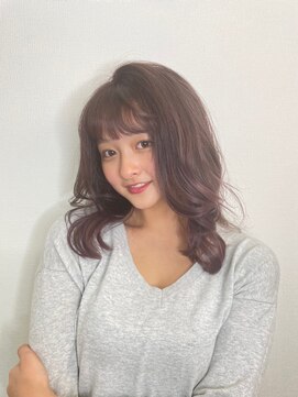 クプア 柏(kupua) エアリーロング/切りっぱなしボブ/ピンクブラウン/美髪[柏駅]