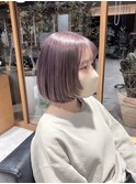 ボブ×顔周りレイヤー