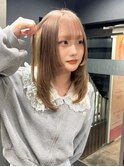 #ミルクティーベージュ#ミルクティーカラー#レイヤーカット