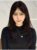 似合わせレイヤー/ロング/前髪/10代20代/シースルーバング