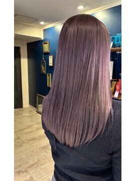 ルスキニア(Luscinia) ＜Lusciniaみなみ＞ロングレイヤー×パープルカラー