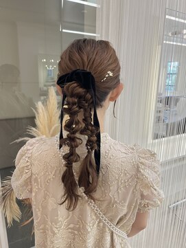 グッディ 岡山下中野店(GOOD-DAY) 編みおろしヘア