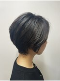 グレージュ　大人ショートボブ　2502