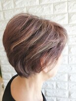 松本平太郎美容室 吉祥寺パートファイブ(PART5) サイドツーブロックショートレイヤー×イノアカラー×ハイライト