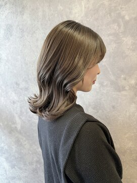 ザ ラブズ ラフズ ヘアー 本店(the loves laughs hair) ダークグレージュ/くびれヘア/艶髪/ミディアム