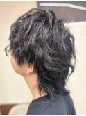 【メンズパーマ×ウルフカット】池袋美容室