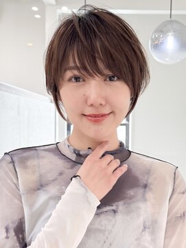 ロンドエニカ 大宮(Lond enika) ミニウルフレイヤーカット顔周り前髪韓国ショートボブ/大宮