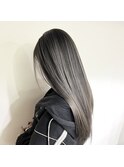 グレーシルバー×バレイヤージュ
