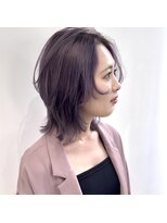 ワク 藤沢店(waku) パープル ハイトーン ブリーチ