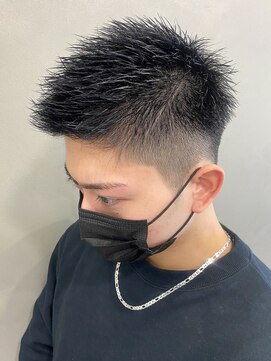 エルマーク 高槻(L-MARK) スパイキーショート/アップバング/ツーブロック/メンズ/眉毛