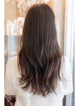 ♪シースルーバング前髪斜めバング艶感黒髪グランマッシュ美髪