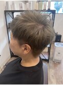 レディースベリーショート　ブリーチオンカラー
