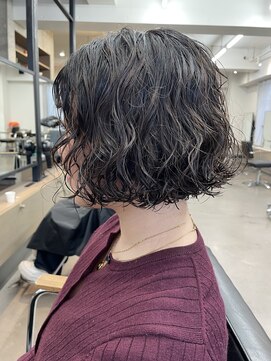 ユノ(juno) 【中目黒】ミニボブパーマ☆くるくるパーマショートボブパーマ