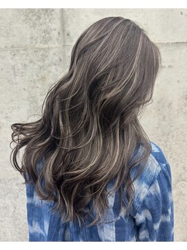 bell -emi- グレージュコントラストハイライト/外国人風/海外ヘア