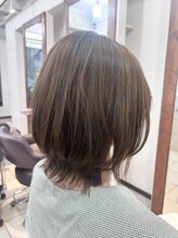 ジャストビューティー シュシュ 横須賀中央店(Just Beauty Chou Chou)&nbsp;【根岸真奈美】ミディアムレイヤー/外はねセット/ミディアムヘア